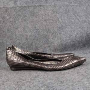 Sam Edelman Shoes Womens 7 Flats Pointy Toe Low Wedge Loafer Fashion Leather
